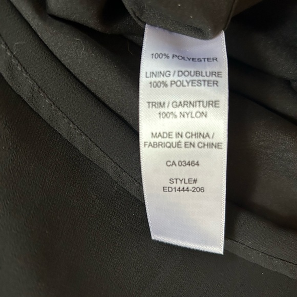 BNWT Rickis Black A Line Chiffon Flowy Holiday Dress size 0 - Picture 7 of 8